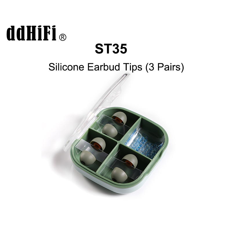 Audio Music App - DD ddHiFi ST35 D-Tips Silikon-Ohrstöpsel, 3