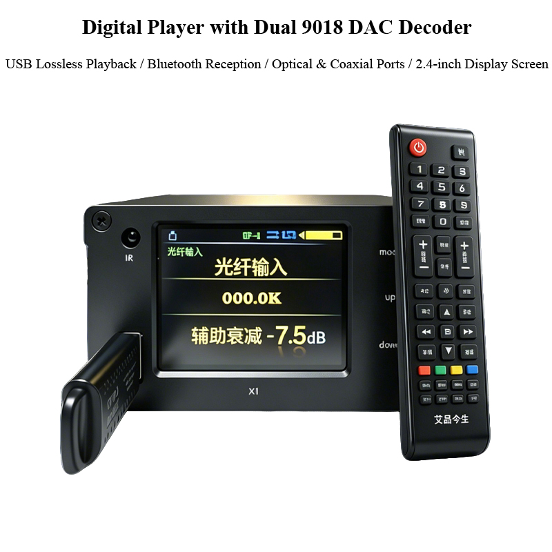 Audio Music App - Dual ES9018K2M Digitaler Audio-Player DSD512 HIFI