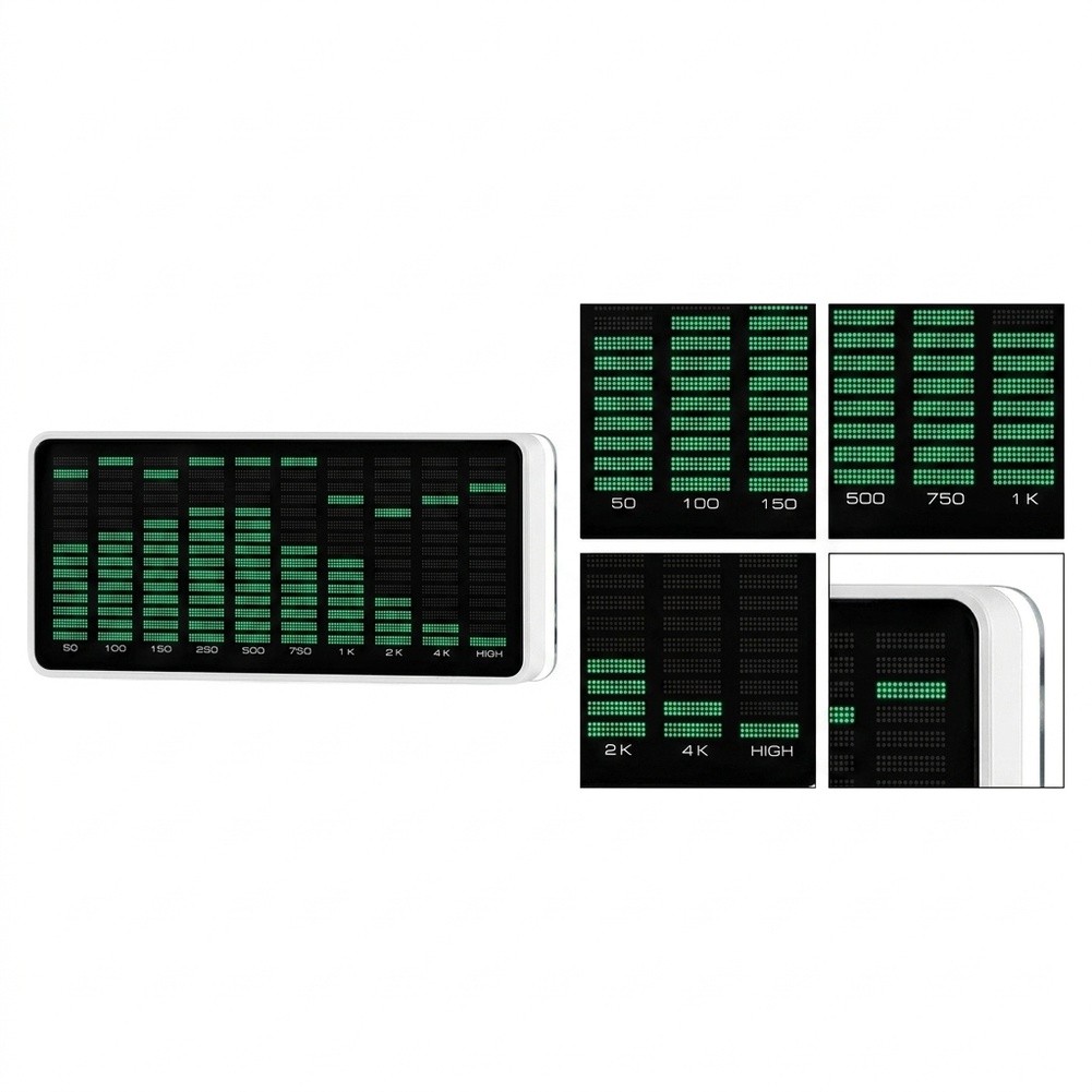 Audio Music Visualizer - 1 Stück 50Hz-20KHz Audio-Analysator-Displaymodul mit eingebautem