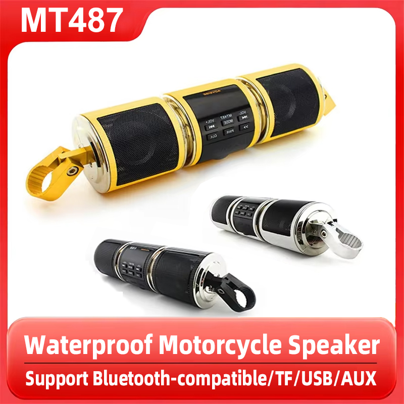 Audio Music Free Mp3 - Motorrad-Audio, Bluetooth-kompatibel, AUX-Eingang, Display, MP3-Musik-Player, FM-Radio,