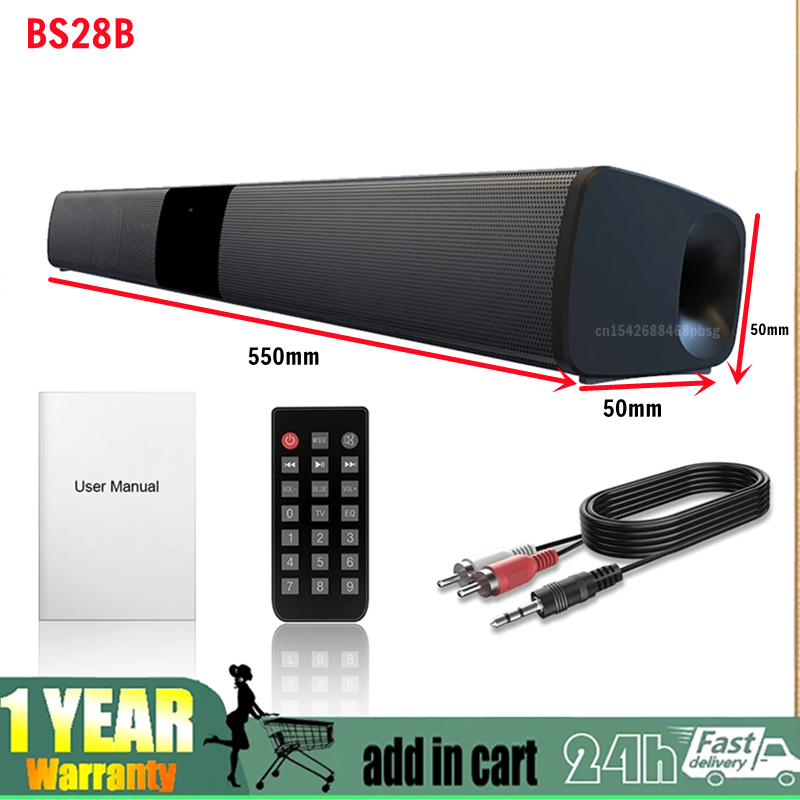 Audio Music Visualizer - 40W Wireless Bluetooth Soundbar Stereo Lautsprecher