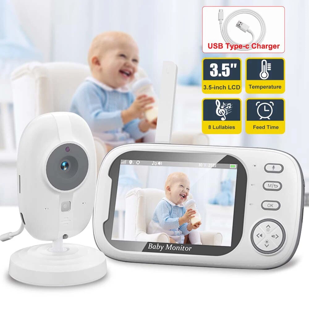 Audio Music Video - 3,5'' Video Baby Monitor 2,4G Mutter