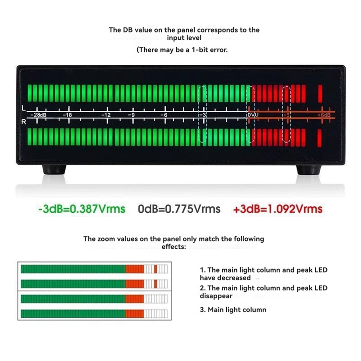 Audio Music Visualizer - A40I VU56-PRO Zweikanal-Musik-Spektrumanalysator LED-Schallpegelmesser MIC Musik-Spektrum-Visualisierer