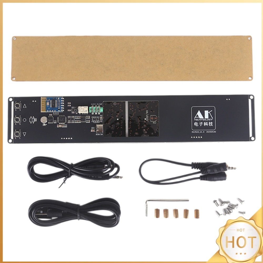 Audio Music Visualizer - Musik-Spektrum-Anzeigetafel Bluetooth-kompatibler Empfänger LED-Uhr 20Hz-20kHz Dual-Display-Modus