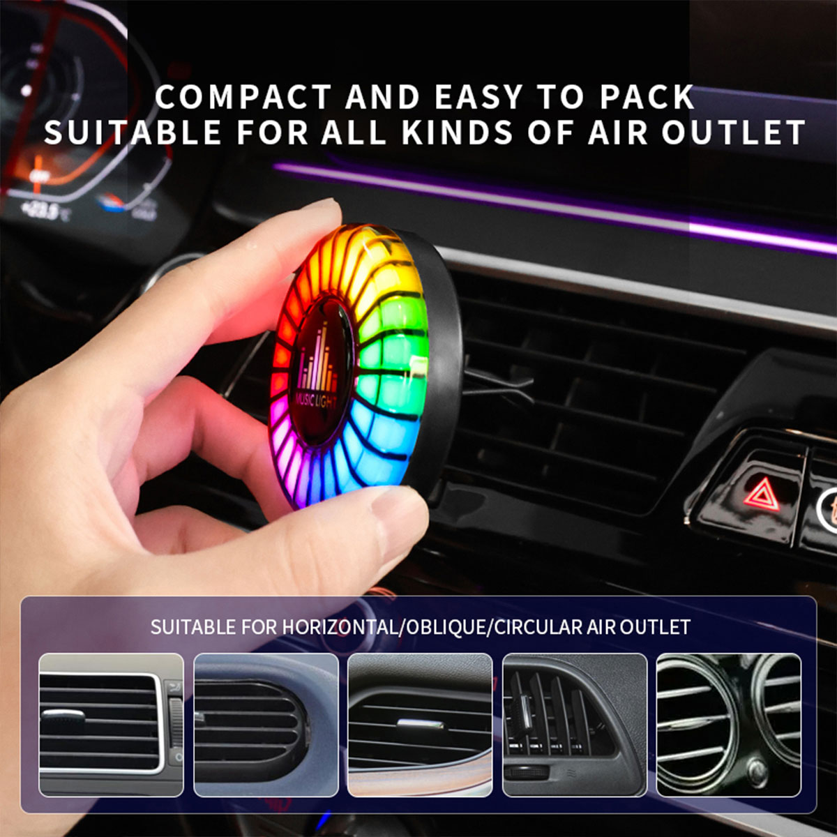 Auto-Musik-Rhythmus-Lampe Auto – Audio Music App Bewertung und Preis