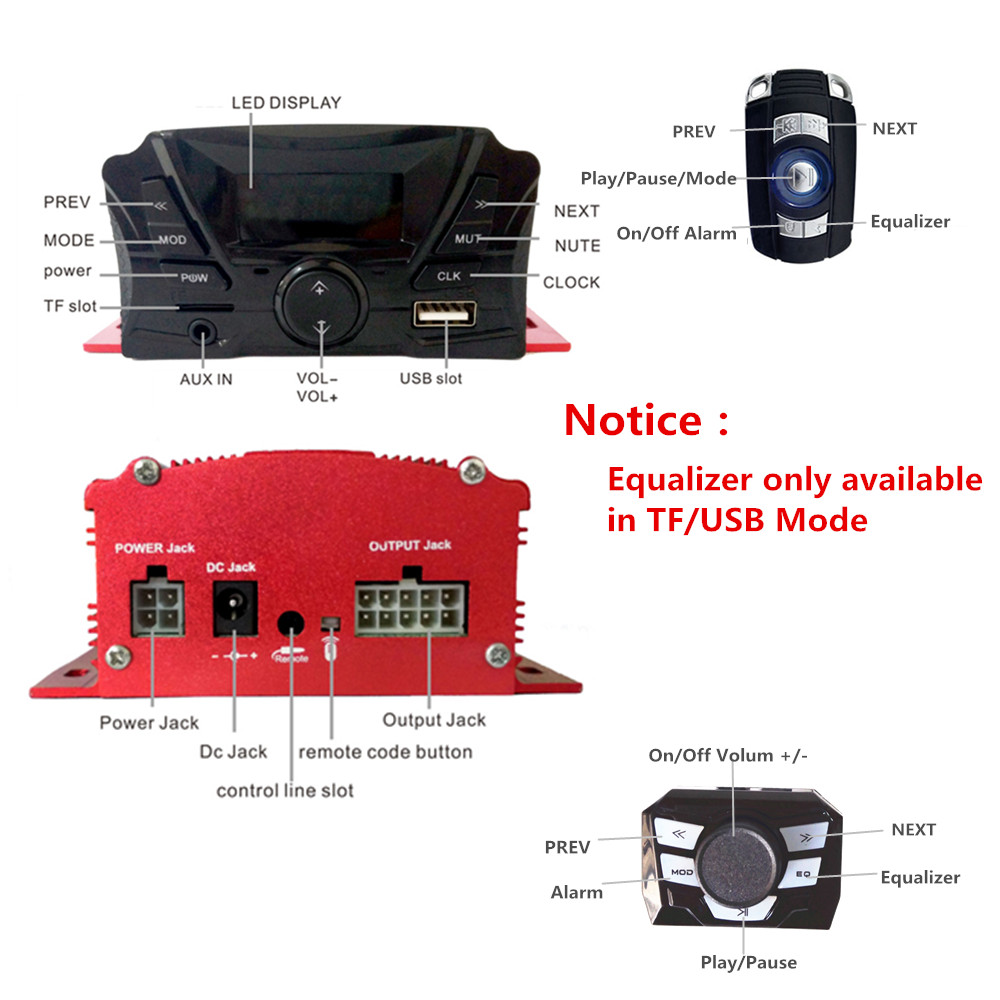 12V 4-Kanal UTV ATV Golfwagen  – Audio Music Free Mp3 Bewertung und Preis