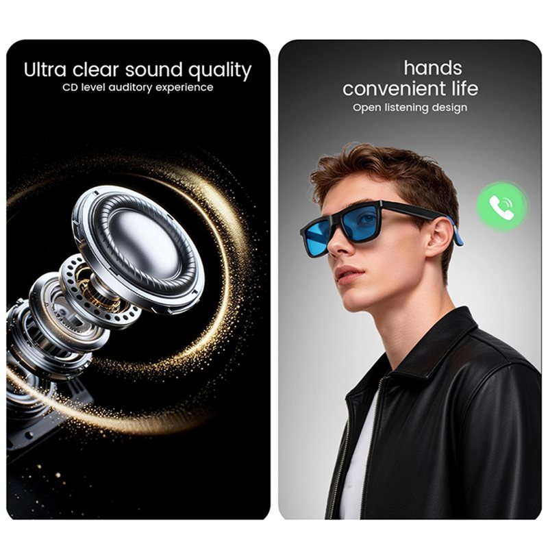 AI Smart Audio-Brille mit Farb – Audio With Music Ai Bewertung und Preis