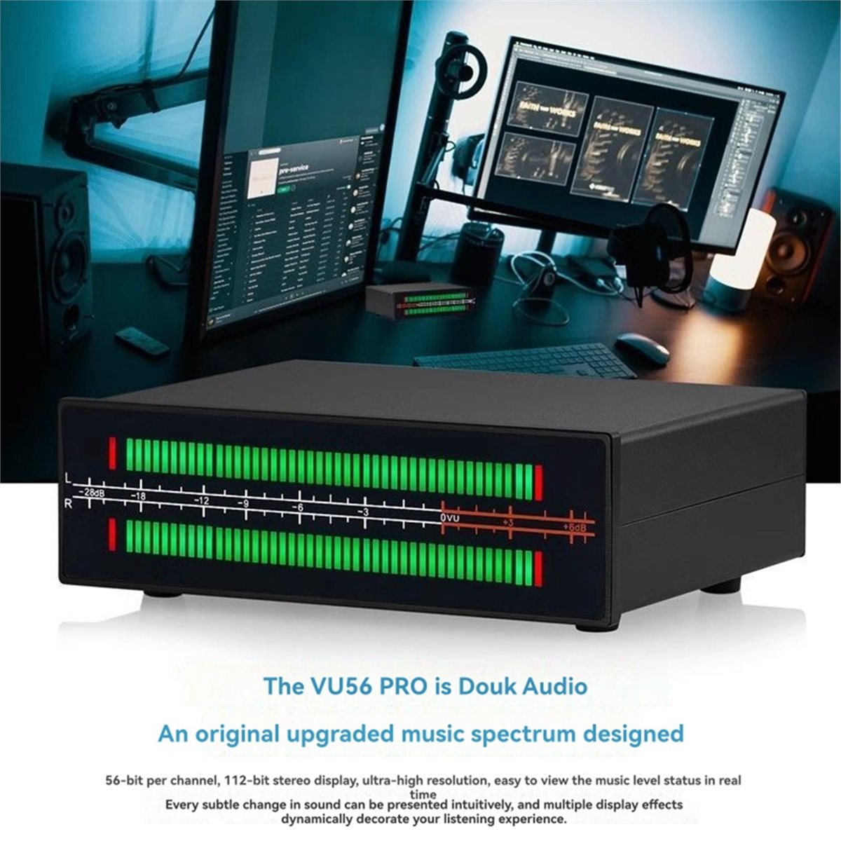 A40I VU56-PRO Zweikanal-Musik- – Audio Music Visualizer Bewertung und Preis