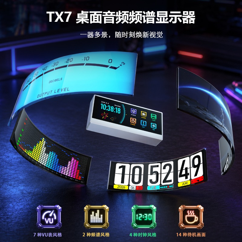 Douk Audio TX7 RGB Spektrumana – Audio Music Visualizer Bewertung und Preis