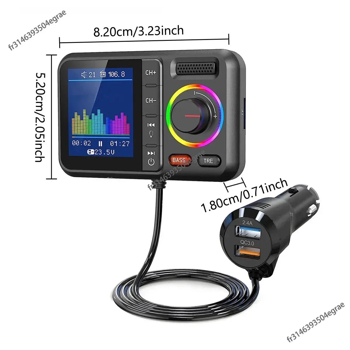 Drahtloser FM-Transmitter mit  – Audio Music App Bewertung und Preis