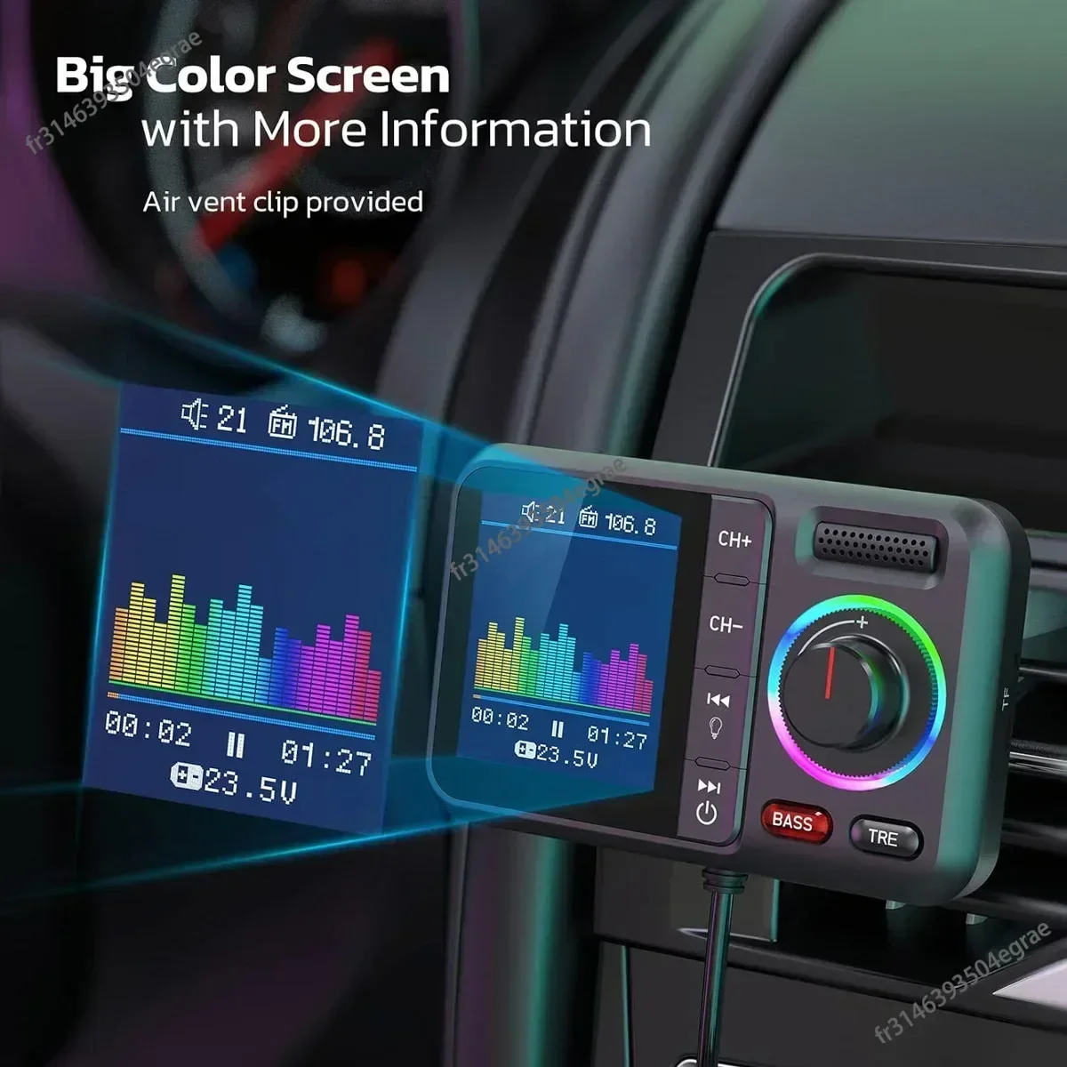 Drahtloser FM-Transmitter mit  – Audio Music App Bewertung und Preis