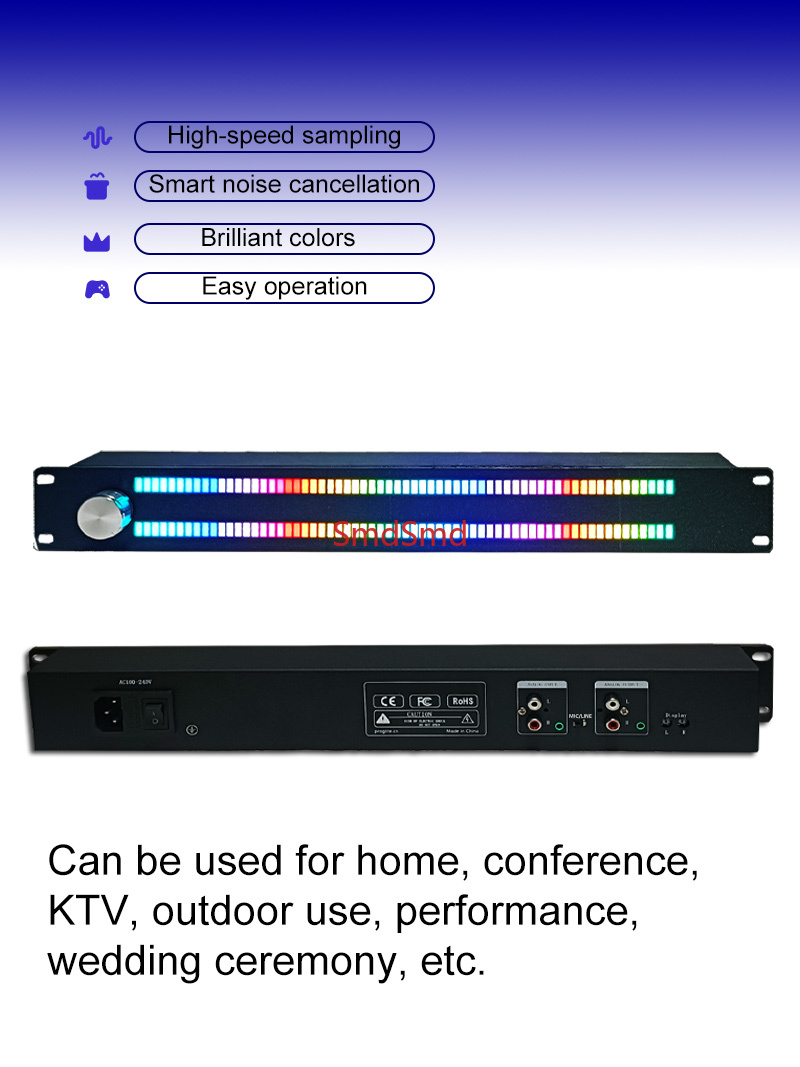 128-Licht-LED-Musikspektrumanz – Audio Music Visualizer Bewertung und Preis